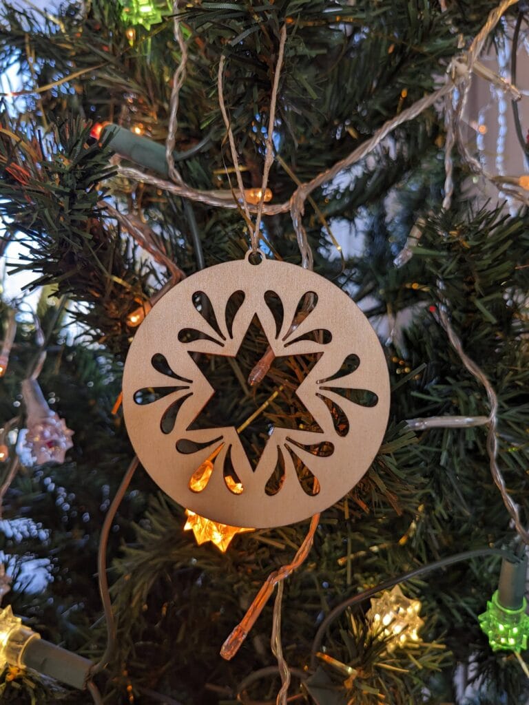 ornement de sapin de noël étoile