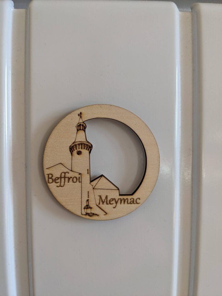 magnet rond beffroi de meymac