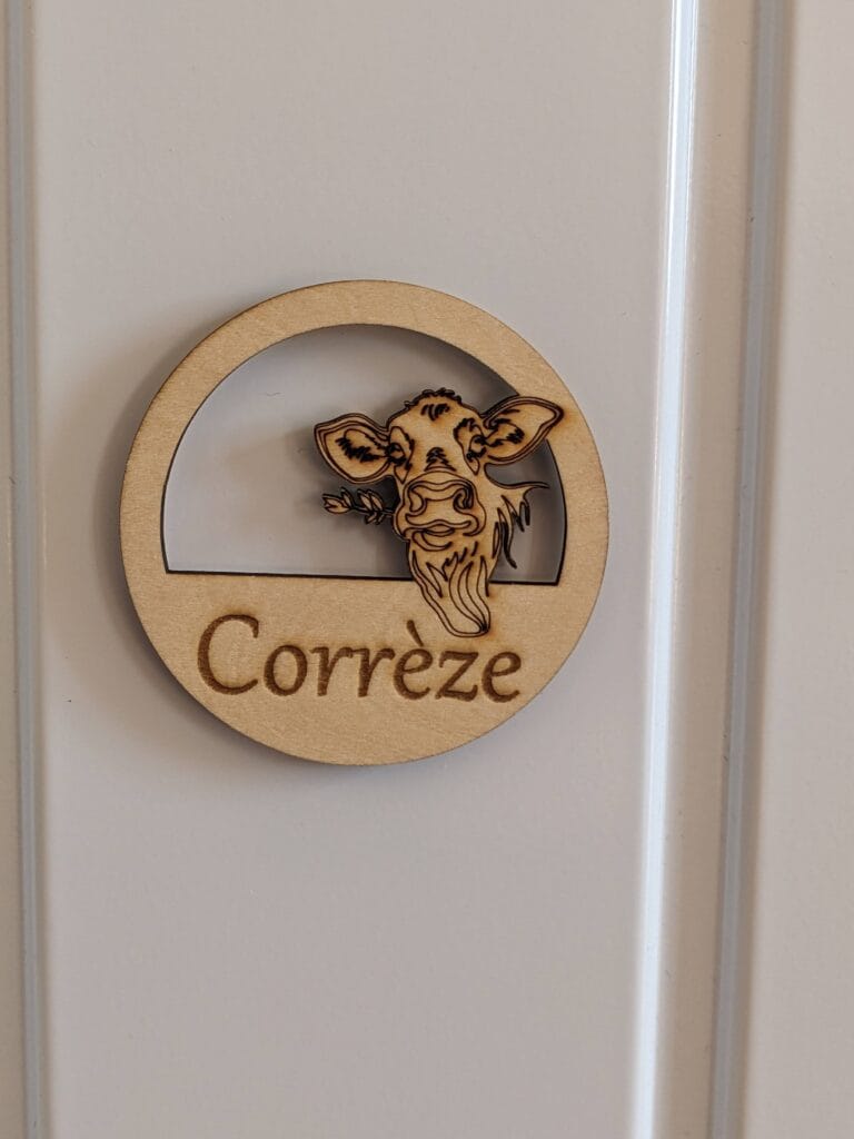 magnet rond Corrèze vache