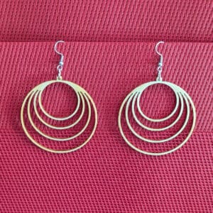 Boucles d'oreilles rondes